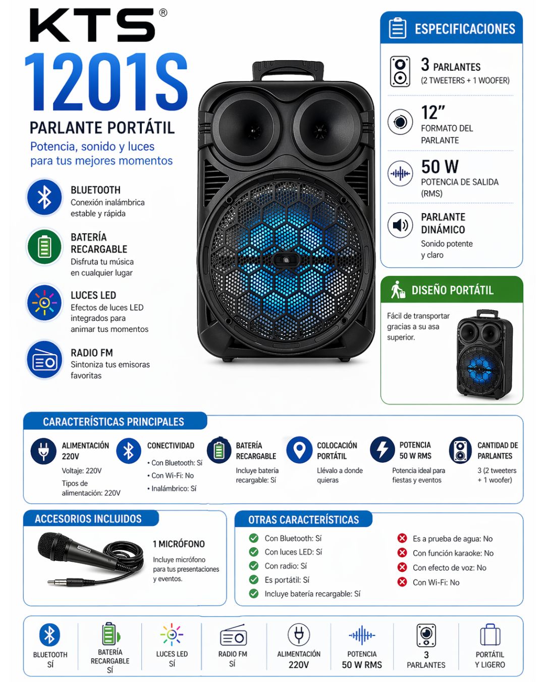 Parlante KTS 12"